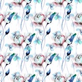 Seamless pattern with flowers Stock Images Seamless pattern with flowers Stock Images