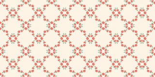Seamless pattern from frame of abstract poppies and buds of poppies of a fancy shape on a cream background. Wallpaper. royalty free illustration Seamless pattern from frame of abstract poppies and buds of poppies of a fancy shape on a cream background. Wallpaper. royalty free illustration