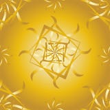 Seamless vector pattern with gold geometric flowers stock illustration Seamless vector pattern with gold geometric flowers stock illustration