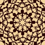 Seamless pattern in oriental style made of blobs. Brown ornamental background with mandala element. Islamic, Arabic Stock Images Seamless pattern in oriental style made of blobs. Brown ornamental background with mandala element. Islamic, Arabic Stock Images
