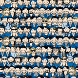 Seamless pattern with people icons for your design Royalty Free Stock Image Seamless pattern with people icons for your design Royalty Free Stock Image