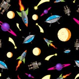 Seamless pattern space royalty free illustration Seamless pattern space royalty free illustration