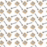 Seamless pattern of traditional Korean dish gimbap in lunch box on white background. Korean sushi royalty free illustration Seamless pattern of traditional Korean dish gimbap in lunch box on white background. Korean sushi royalty free illustration