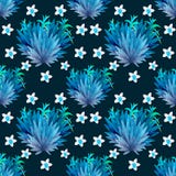 Seamless pattern. Tropical leaves watercolor background.. Tropical leaves watercolor background. Flower illustrations. vector illustration Seamless pattern. Tropical leaves watercolor background.. Tropical leaves watercolor background. Flower illustrations. vector illustration