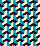 seamless pattern volumetric isometric vector geometric optical illusion vector