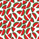 Seamless pattern with watermelon. Drawing in the style of pop art royalty free illustration Seamless pattern with watermelon. Drawing in the style of pop art royalty free illustration