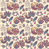 Seamless Pattern With Birds Of Paradise Royalty Free Stock Image Seamless Pattern With Birds Of Paradise Royalty Free Stock Image