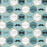 Seamless Pattern With Bow Ties And Mustaches Stock Images Seamless Pattern With Bow Ties And Mustaches Stock Images