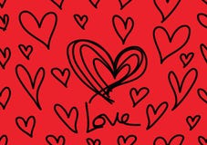 Seamless patterns with red hearts, Love background, heart shape vector, valentines day, texture, cloth, wedding wallpaper royalty free illustration Seamless patterns with red hearts, Love background, heart shape vector, valentines day, texture, cloth, wedding wallpaper royalty free illustration