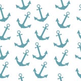 Seamless sea sailor pattern with anchor. Abstract repeat background, cartoon vector illustration can be used as textile printing, stock illustration Seamless sea sailor pattern with anchor. Abstract repeat background, cartoon vector illustration can be used as textile printing, stock illustration