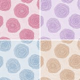 seamless set för blom- pastellfärgade modeller Royaltyfri Foto seamless set för blom- pastellfärgade modeller Royaltyfri Foto