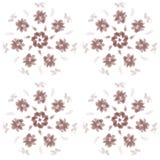 Seamless simple pattern brown circle flowers vector illustration Seamless simple pattern brown circle flowers vector illustration