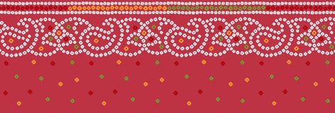 Seamless traditional bandanna border royalty free illustration Seamless traditional bandanna border royalty free illustration