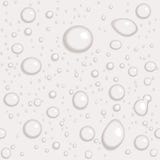 Seamless vector background. Grey drops on glass