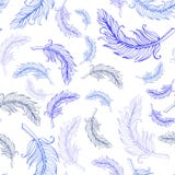 Seamless vector feather pattern stock illustration Seamless vector feather pattern stock illustration