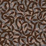 Seamless vector pattern with brown leaves stock illustration Seamless vector pattern with brown leaves stock illustration