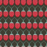 Seamless vector background pattern with ladybug christmas lights vector illustration Seamless vector background pattern with ladybug christmas lights vector illustration