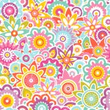 Seamless vector pattern with stylized flowers. Abstract floral background. stock illustration Seamless vector pattern with stylized flowers. Abstract floral background. stock illustration