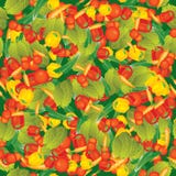Seamless Vector Vegetables On Green Pattern Stock Photos Seamless Vector Vegetables On Green Pattern Stock Photos