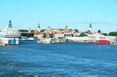 The seaport of Tallinn is the international water gate of the ca stock image The seaport of Tallinn is the international water gate of the ca stock image