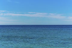 Seascape with sea horizon and cloudy sky - background. royalty free stock photos Seascape with sea horizon and cloudy sky - background. royalty free stock photos