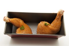 Seasoned Chicken Thighs Stock Photography