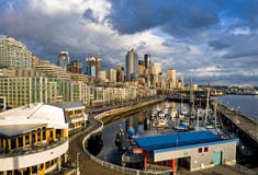 Seattle Downtown Marina Stock Images Seattle Downtown Marina Stock Images