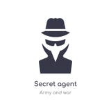 secret agent icon. isolated secret agent icon vector illustration from army and war collection. editable sing symbol can be use royalty free illustration secret agent icon. isolated secret agent icon vector illustration from army and war collection. editable sing symbol can be use royalty free illustration