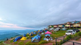 Secteur de camping d'idiot de Phu Thap photos libres de droits Secteur de camping d'idiot de Phu Thap photos libres de droits