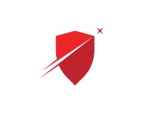 shield security guard logo design vector stock vector illustration