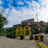 Security increased for the 2017 Edinburgh Military Tattoo stock photos Security increased for the 2017 Edinburgh Military Tattoo stock photos