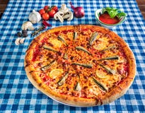 See food pizza with lemon royalty free stock photo See food pizza with lemon royalty free stock photo