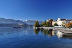 See Maggiore, Italien: Seeuferstadt Verbania Pallanza stockfoto See Maggiore, Italien: Seeuferstadt Verbania Pallanza stockfoto
