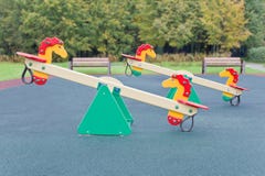Seesaw for playground Royalty Free Stock Photography Seesaw for playground Royalty Free Stock Photography