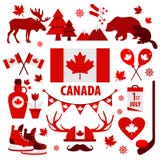 Segno del Canada e simbolo, icone piane degli elementi del Informazione-grafico messe royalty illustrazione gratis Segno del Canada e simbolo, icone piane degli elementi del Informazione-grafico messe royalty illustrazione gratis