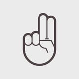 Segno della vittoria Il gesto della mano royalty illustrazione gratis Segno della vittoria Il gesto della mano royalty illustrazione gratis
