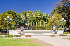 Segno di Beverly Hills, Los Angeles, California fotografie stock libere da diritti Segno di Beverly Hills, Los Angeles, California fotografie stock libere da diritti