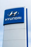Segno di gestione commerciale di Hyundai Autombile fotografia stock Segno di gestione commerciale di Hyundai Autombile fotografia stock