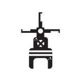 Segno e simbolo di vettore dell'icona del mulino da grano isolati su fondo bianco, concetto di logo del mulino da grano royalty illustrazione gratis Segno e simbolo di vettore dell'icona del mulino da grano isolati su fondo bianco, concetto di logo del mulino da grano royalty illustrazione gratis