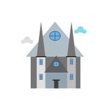 Segno e simbolo di vettore dell'icona della cattedrale isolati sul backgrou bianco illustrazione vettoriale Segno e simbolo di vettore dell'icona della cattedrale isolati sul backgrou bianco illustrazione vettoriale