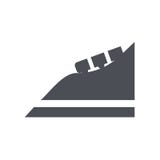 Segno e simbolo di vettore dell'icona delle montagne russe isolati su fondo bianco, concetto di logo delle montagne russe illustrazione vettoriale Segno e simbolo di vettore dell'icona delle montagne russe isolati su fondo bianco, concetto di logo delle montagne russe illustrazione vettoriale