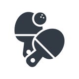 Segno e simbolo di vettore dell'icona di ping-pong isolati su backg bianco illustrazione vettoriale Segno e simbolo di vettore dell'icona di ping-pong isolati su backg bianco illustrazione vettoriale