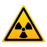 Segno giallo del triangolo di rischio di radiazione royalty illustrazione gratis Segno giallo del triangolo di rischio di radiazione royalty illustrazione gratis