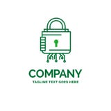 Seguridad, cibernética, cerradura, protección, tem plano seguro del logotipo del negocio stock de ilustración Seguridad, cibernética, cerradura, protección, tem plano seguro del logotipo del negocio stock de ilustración
