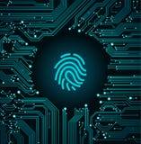 Seguridad cibernética de la tecnología stock de ilustración Seguridad cibernética de la tecnología stock de ilustración