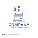 Seguridad de Logo Design For del nombre de compañía, tarjeta de crédito, tarjeta, hackin ilustración del vector Seguridad de Logo Design For del nombre de compañía, tarjeta de crédito, tarjeta, hackin ilustración del vector