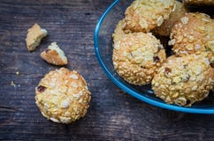 Selbst gemachte Corn-Flakesplätzchen stockfoto Selbst gemachte Corn-Flakesplätzchen stockfoto