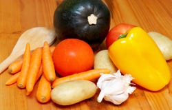 Selection Of Vegetables Stock Images
