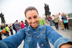 Selfie In Prague Stock Photography Selfie In Prague Stock Photography