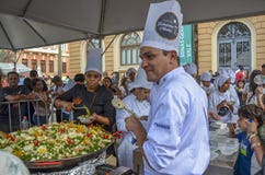 SEMANA de la GASTRONOMÍA en Liberty Square en Belo Horizonte, el Brasil fotos de archivo libres de regalías SEMANA de la GASTRONOMÍA en Liberty Square en Belo Horizonte, el Brasil fotos de archivo libres de regalías